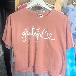 Brand new cute grateful crop top